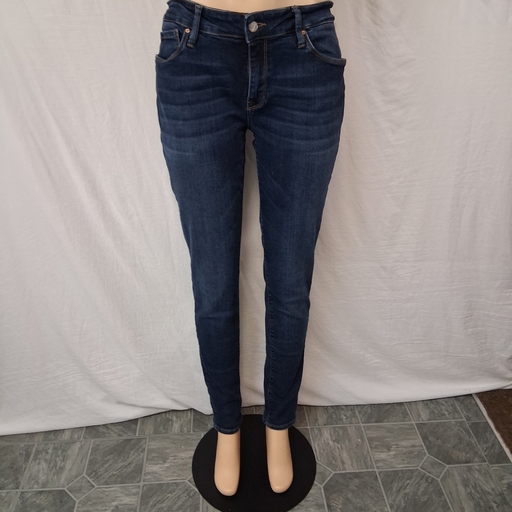 Mavi Jeans Co Dark Blue Women'smid Rise Skinny Jeans SZ 32/32